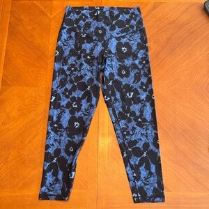 Offline Aerie Real Me Leggings - Blue Floral XL